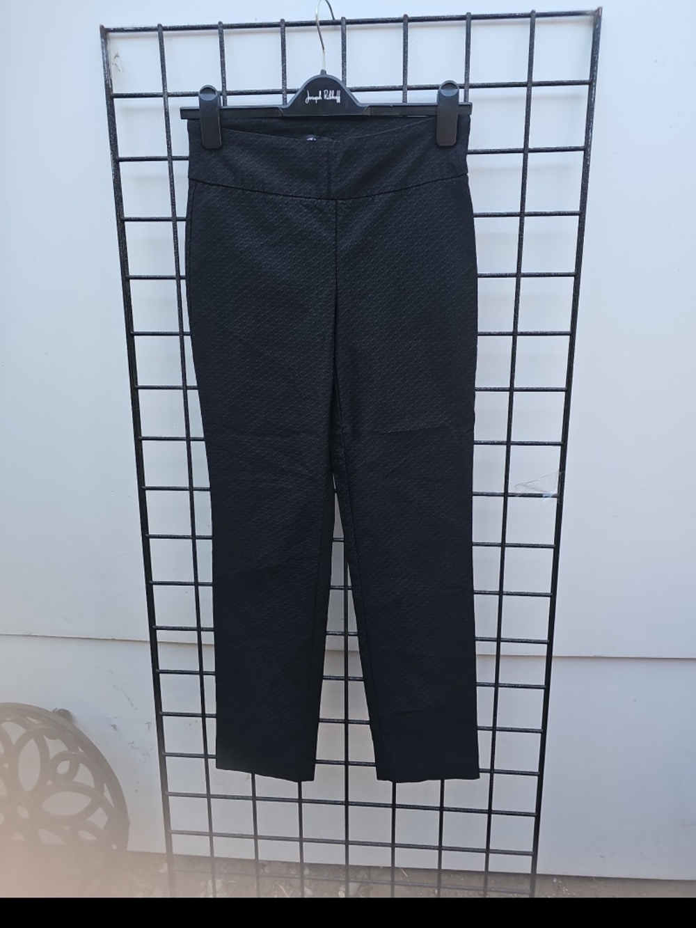 Hilary Radley Black Textured Leggings